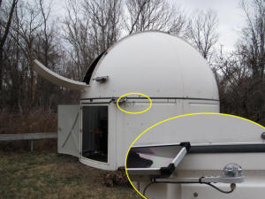 rain sensor deployed in an observatory